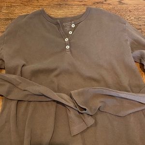 BRANDY MELVILLE long sleeve half button up shirt